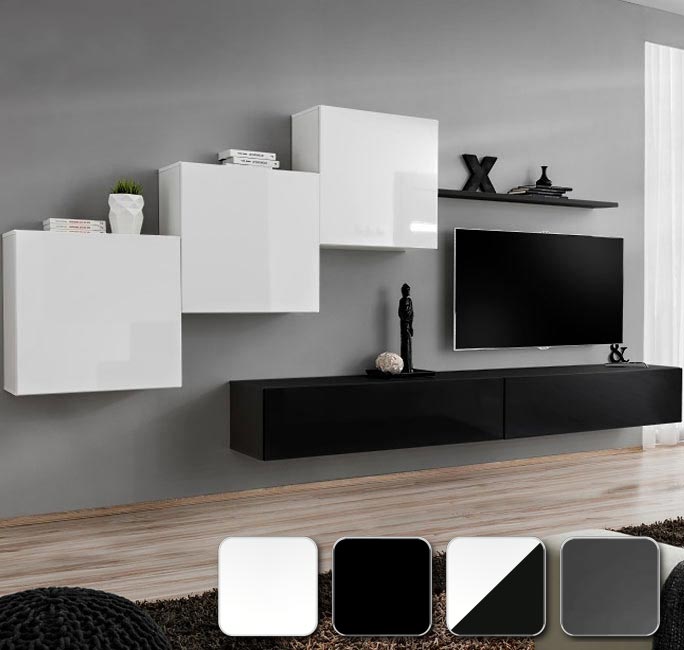 ELEGANTE MUEBLE DE SALÓN MODULAR BARATO DE 3 METROS