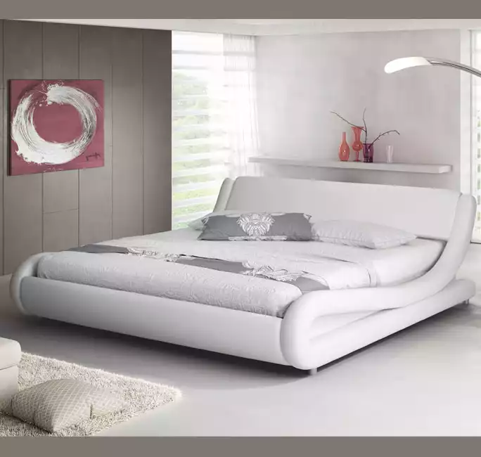 Cama Alessia en color blanco (120x190cm)