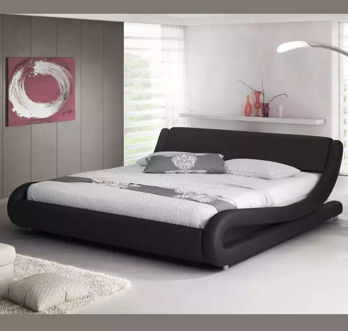 Cama de matrimonio Alessia Negro