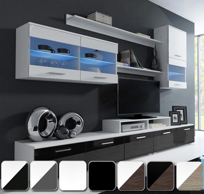 Muebles de Salón Lucia en distintos colores