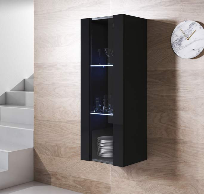 Color Negro 40x126cm Muebles Bonitos Armario Colgante Modelo Luke V2 Diagnosticoplaza Com Ar