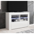 Mueble TV modelo Lilian (100x65cm) color blanco con LED