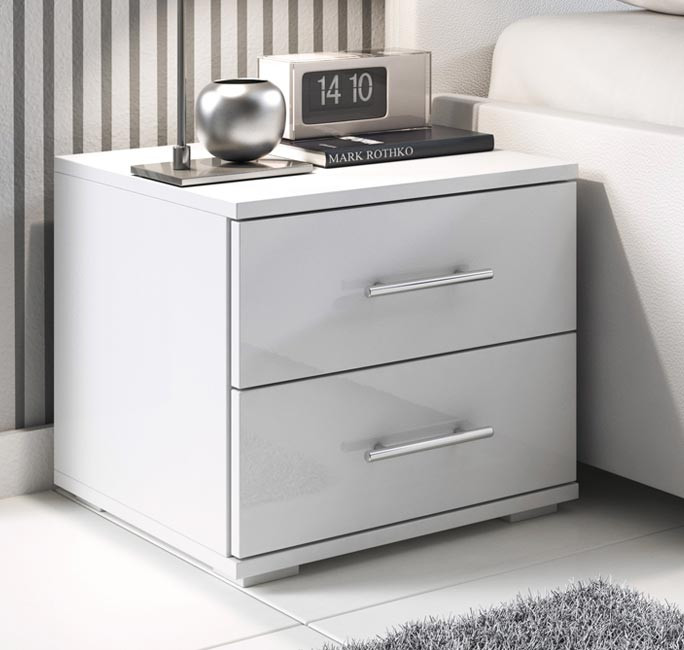 Pack de 2 Mesitas de Noche Europa Color Blanco muebles bonitos Hogar y