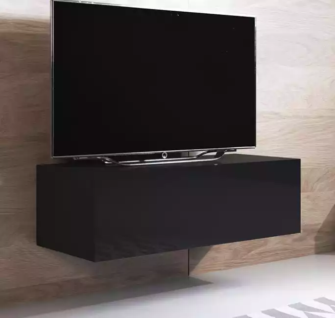 Mueble TV modelo Luke H1 (100x30cm) color negro ⟦SEGUNDA VIDA⟧