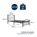cama-individual-danae-estructura-metalica-negro