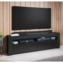Mueble TV modelo Aker (140x50,5cm) color negro ⟦SEGUNDA VIDA⟧