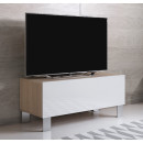 mueble-tv-luke-h1-100x30-pies-aluminio-sonoma-blanco