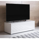 Mueble TV modelo Luke H1 (100x32cm) color blanco con patas estándar ⟦ʀᴇᴀᴄᴏɴᴅɪᴄɪᴏɴᴀᴅᴏ⟧
