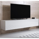 Mueble TV modelo Luke H2 (160x30cm) color blanco ⟦SEGUNDA VIDA⟧