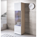 Armario colgante modelo Luke V6 (40x165cm) color sonoma y blanco con patas estándar ⟦SEGUNDA VIDA⟧