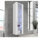 Vitrina Colgante modelo Nora V5 (40x170cm) en color blanco ⟦REACONDICIONADO⟧