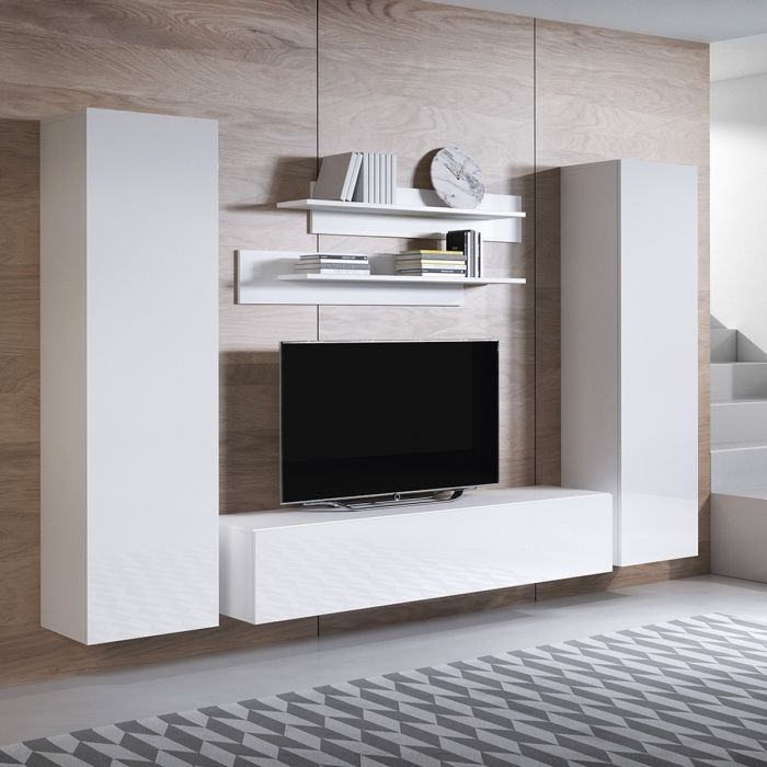 Conjunto de muebles Luke 7A blanco (2,6m)