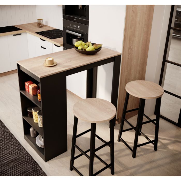 mesa-alta-con-2-taburetes-negro-sonoma-110-cm-kyra