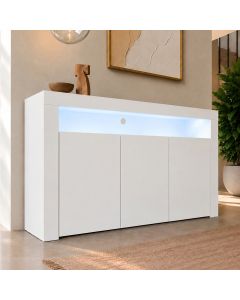Aparador modelo Aker color blanco mate