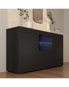 Aparador modelo Natolia color negro mate 150 x 83 cm.