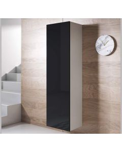 Armario colgante modelo Luke V4 (40x165cm) color blanco y negro