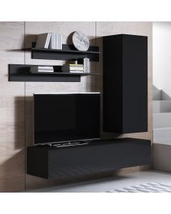 Conjunto de muebles Luke 1B negro (1,6m)