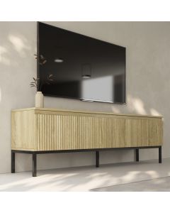 Mueble TV acanalado modelo Logan color Sonoma