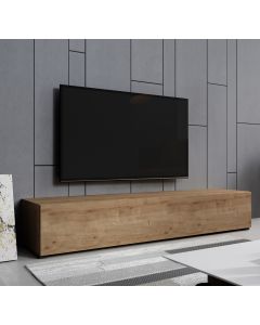 Mueble TV color Roble 180 cm con patas 2 cm Aitana M2