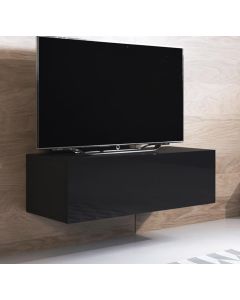 Mueble TV modelo Luke H1 (100x30cm) color negro