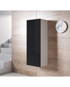 Armario colgante modelo Luke V1 (40x126cm) color blanco y negro