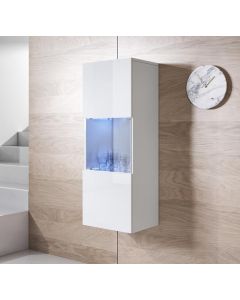 Vitrina colgante modelo Luke V3 (40x126cm) color blanco