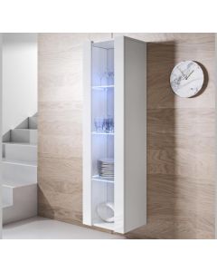 Vitrina colgante modelo Luke V5 (40x165cm) color blanco
