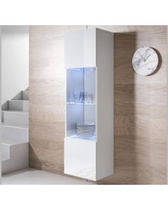 Vitrina colgante modelo Luke V6 (40x165cm) color blanco