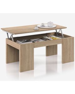 Mesa de centro elevable modelo Alfafara en color sonoma