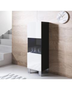 vetrinetta-luke-v3-40x126cm-piedini-alluminio-nero-bianco_1_1