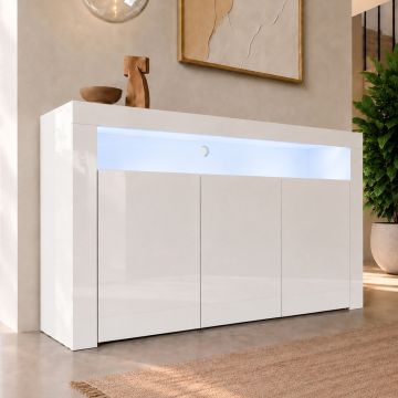 Aparador modelo Aker color blanco