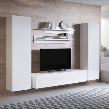 Conjunto de muebles Luke 7A blanco (2,6m)