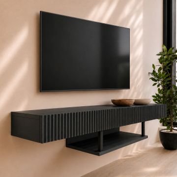 Mueble TV color negro 150cm Renzo