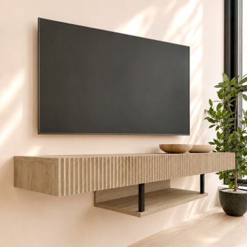 Mueble TV color roble 150cm Renzo