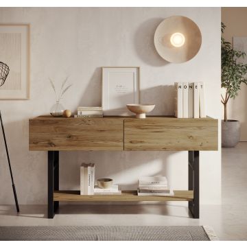 Recibidor Factory R1 en color pino de 139 cm