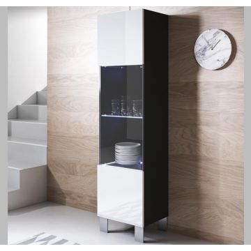 vitrina-colgante-luke-v6-40x165cc-patas-aluminio-negro-blanco