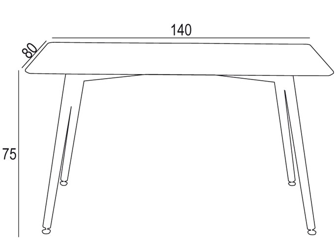 Mesa de comedor Suecia 140x80cm blanca Mesa de comedor Suecia 140x80cm blanca