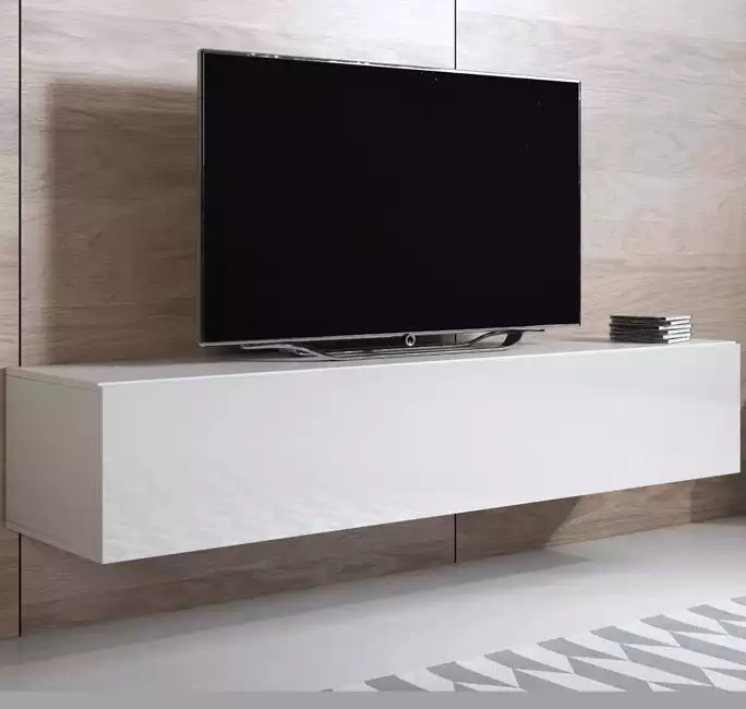 Mueble TV modelo Luke H2 (160x30cm) color blanco