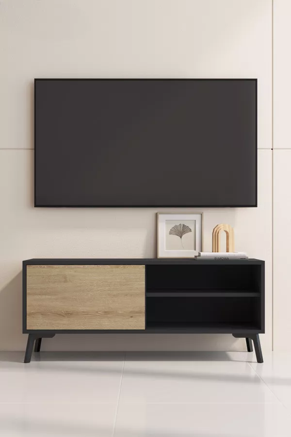 mueble-tv-kai-en-color-negro-y-sonoma-mate-de-100-cm